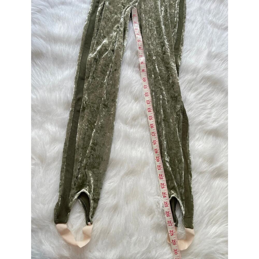 We are HAH Sage My Name Velvet Stirrup Pants Leggings Women Size XS - NWT - Picture 10 of 11